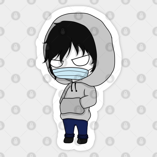 creepypasta jeff the killer chibi Sticker by LillyTheChibi